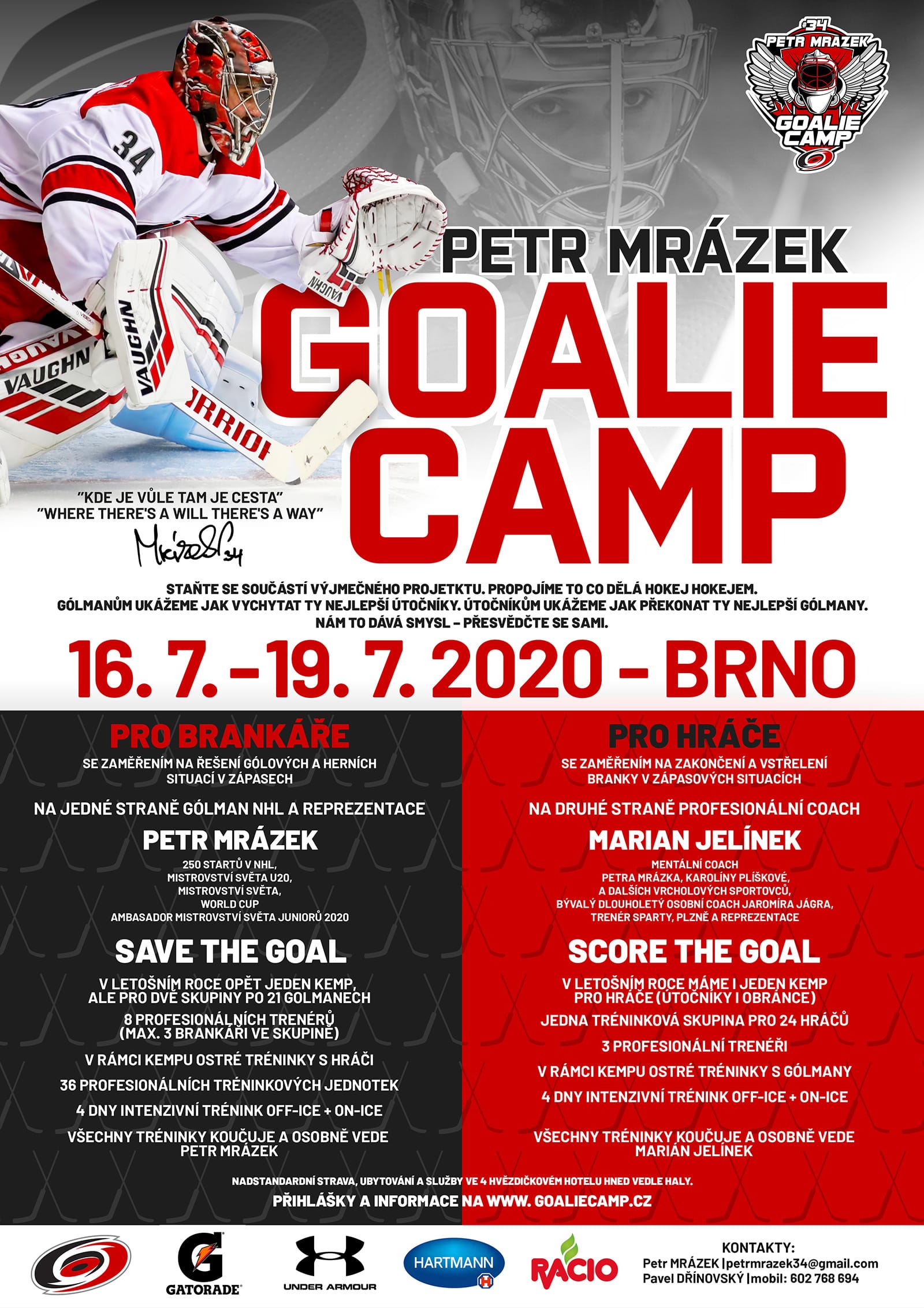 Goalie Camp - Petr Mrázek :: GoalieCamp.cz